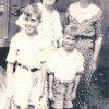 Grandma Risley &amp; Aunt Nellie with Burt &amp; Morris c 1936